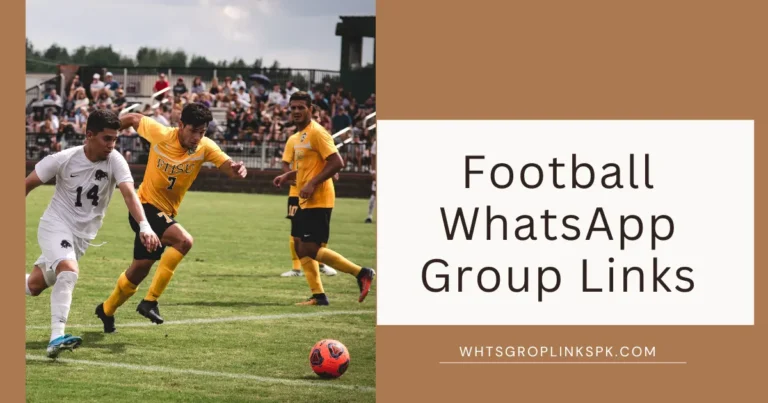 Football WhatsApp Group Links
